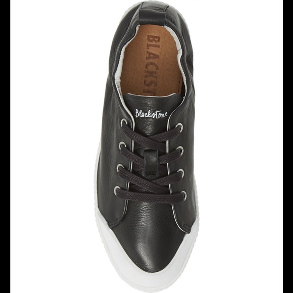 BLACKSTONE RL78 Leather Black White Low Sneakers - Picture 6 of 15